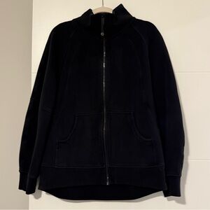 Lulu Lemon, Scuba Oversized Funnel-Neck Full Zip, Black, M/L